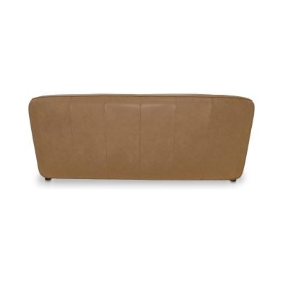 Hawkins Leather Sofa in Cognac - angle view