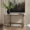 Venicia Console Table in White Sage, 52-Inch