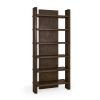 Doku Bookcase in Coffee Brown - front view