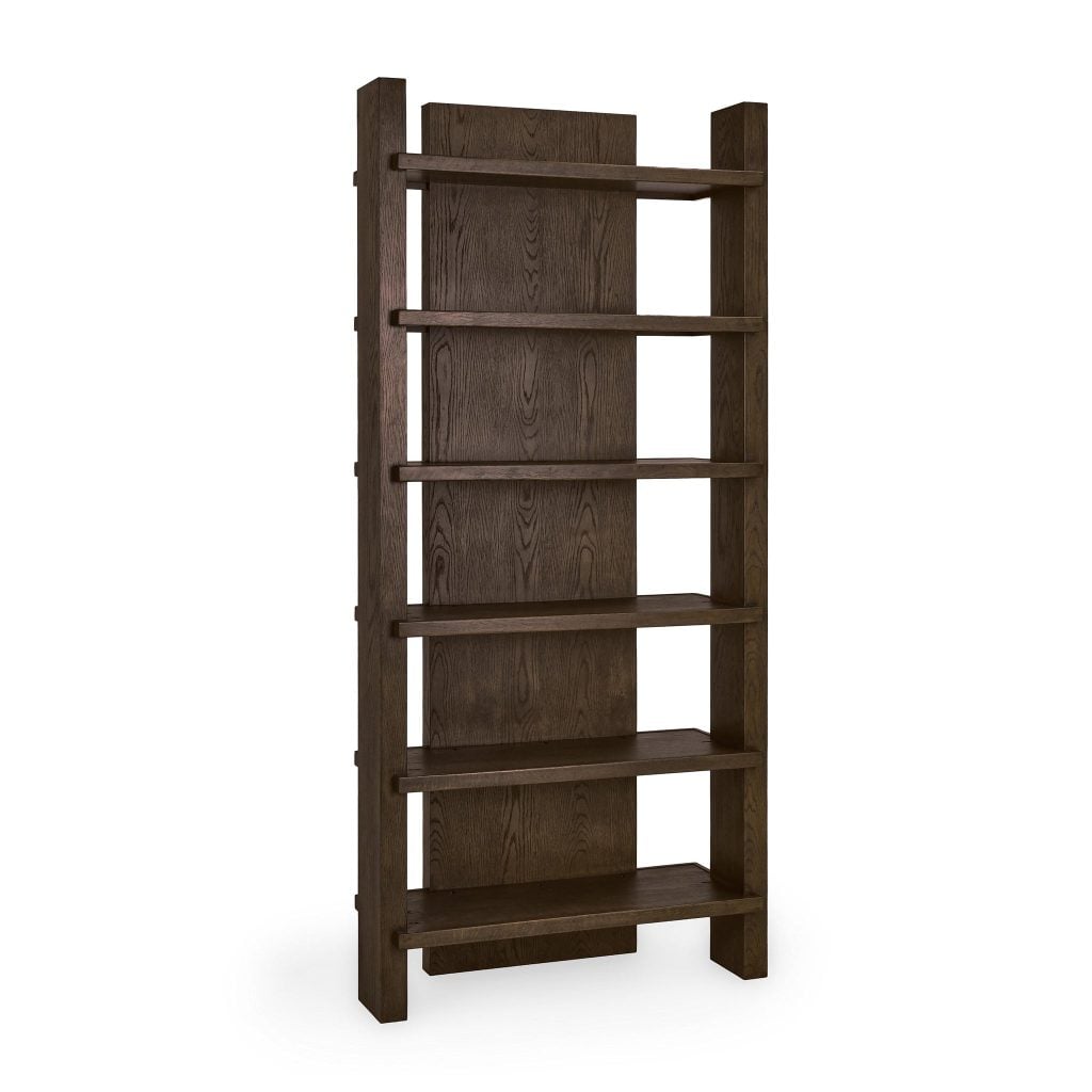 Doku Bookcase in Coffee Brown - front view