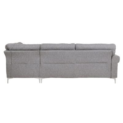 Melvyn grey fabric sectional sofa in a living room, lifestyle view