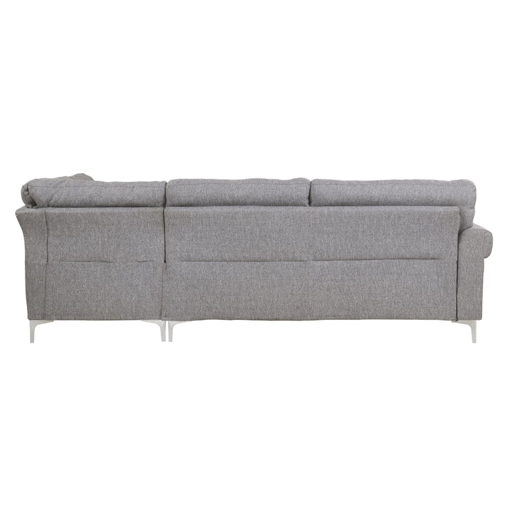 Melvyn grey fabric sectional sofa in a living room, lifestyle view
