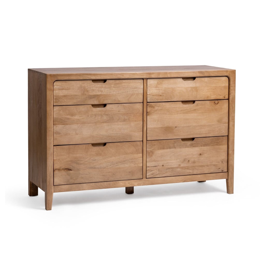Laguna 6-Drawer Dresser in Natural - front view