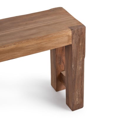 Giza Console Table in Natural - straight front view