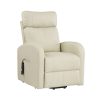 Ricardo Power Lift Recliner in Beige PU - front view