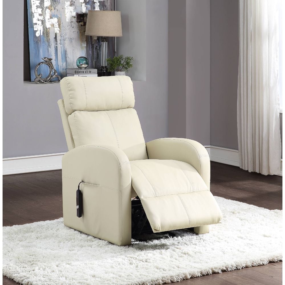 Ricardo Power Lift Recliner in Beige PU - view 7