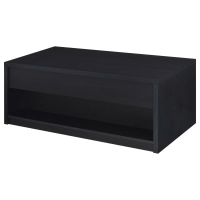 Knapp Black Lift-Top Coffee Table with Hidden Storage and Drawers by Coaster - Knapp lift-top coffee table view 9