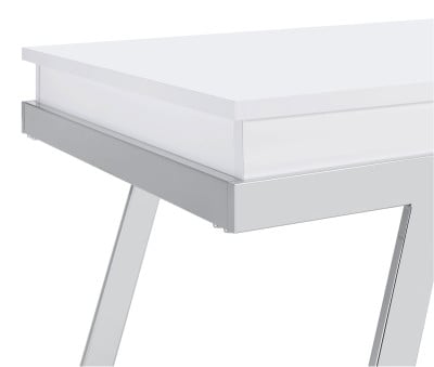 Marcia White High Gloss 2-Piece Lift-Top Coffee Table Set by Coaster - Marcia lift-top coffee table view 11