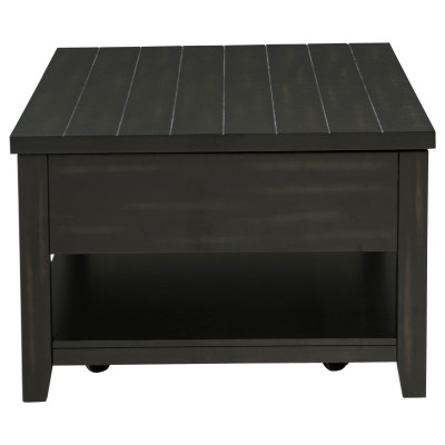 Payne Distressed Java Lift-Top Coffee Table with Casters by Coaster - Payne lift-top coffee table view 7