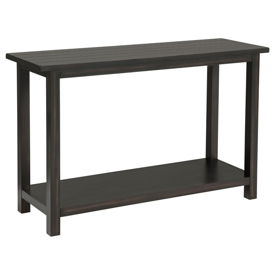 Payne rustic java pine wood entryway console table, alternate view