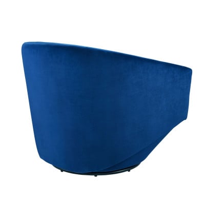 Series Performance Velvet Swivel Accent Chair in Navy - view 7