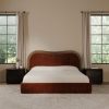 Camilla Wave Bed in Chestnut - front view