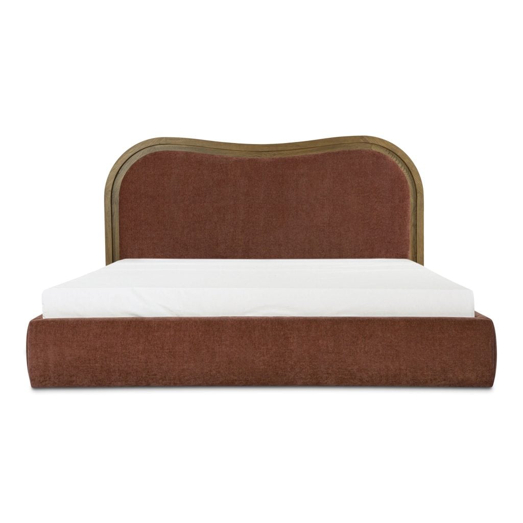 Camilla Wave Bed in Chestnut - lifestyle view