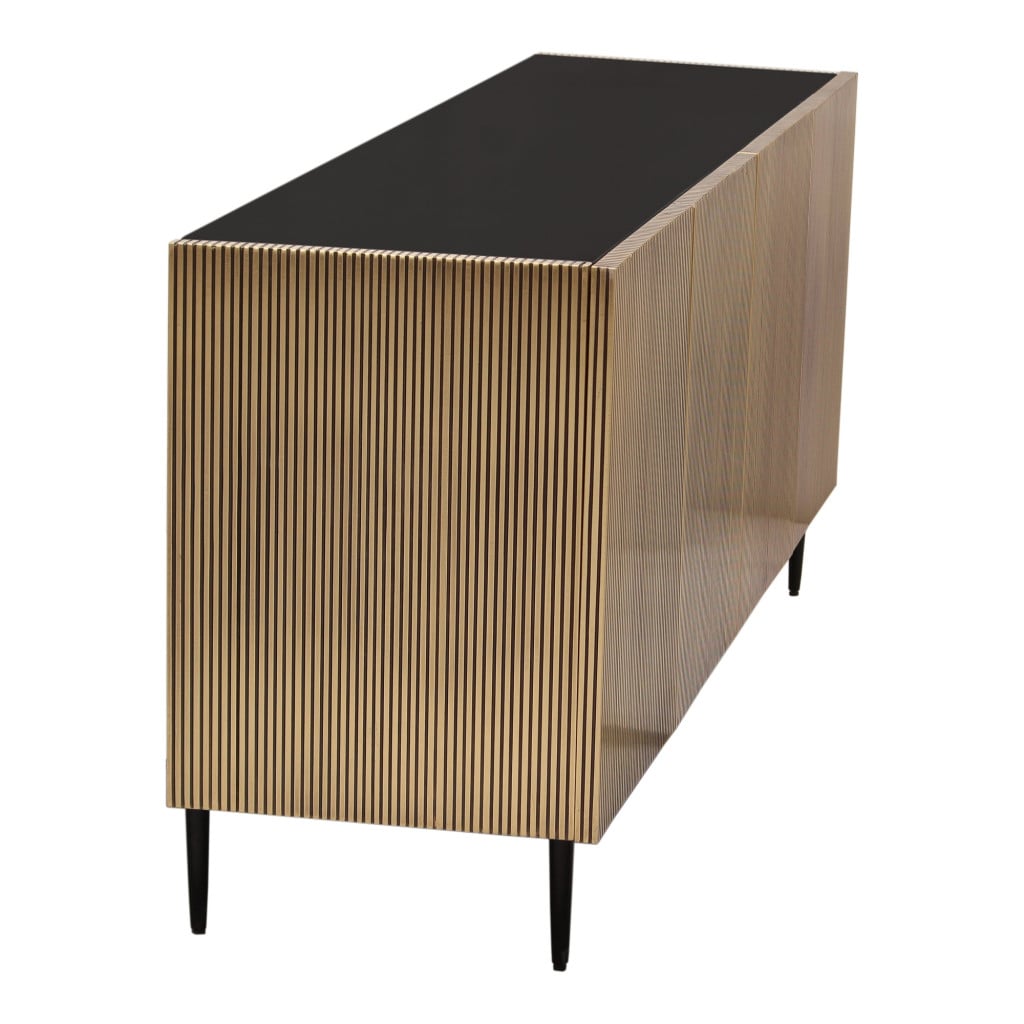 Brogan Sideboard in Antique Brass - angle view