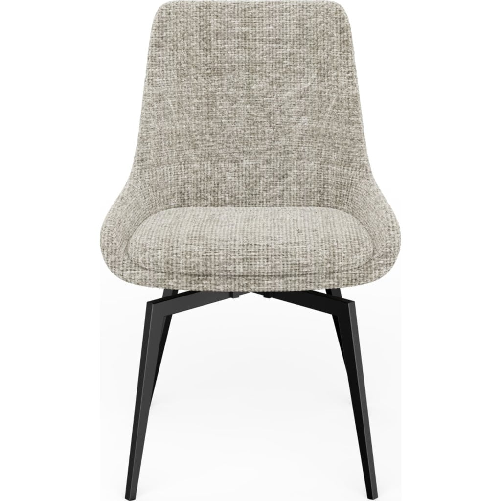 Alternative view of CEO 180 Degree Return Swivel Upholstered Dining Chair in Beige