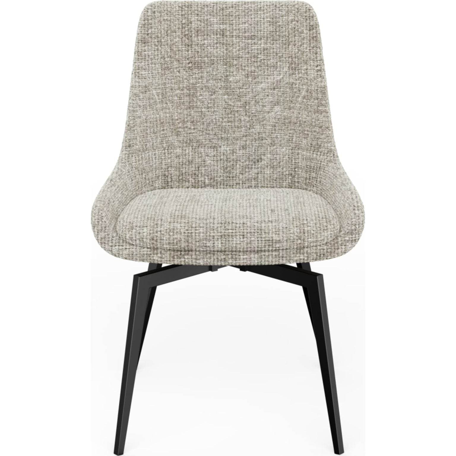 Alternative view of CEO 180 Degree Return Swivel Upholstered Dining Chair in Beige