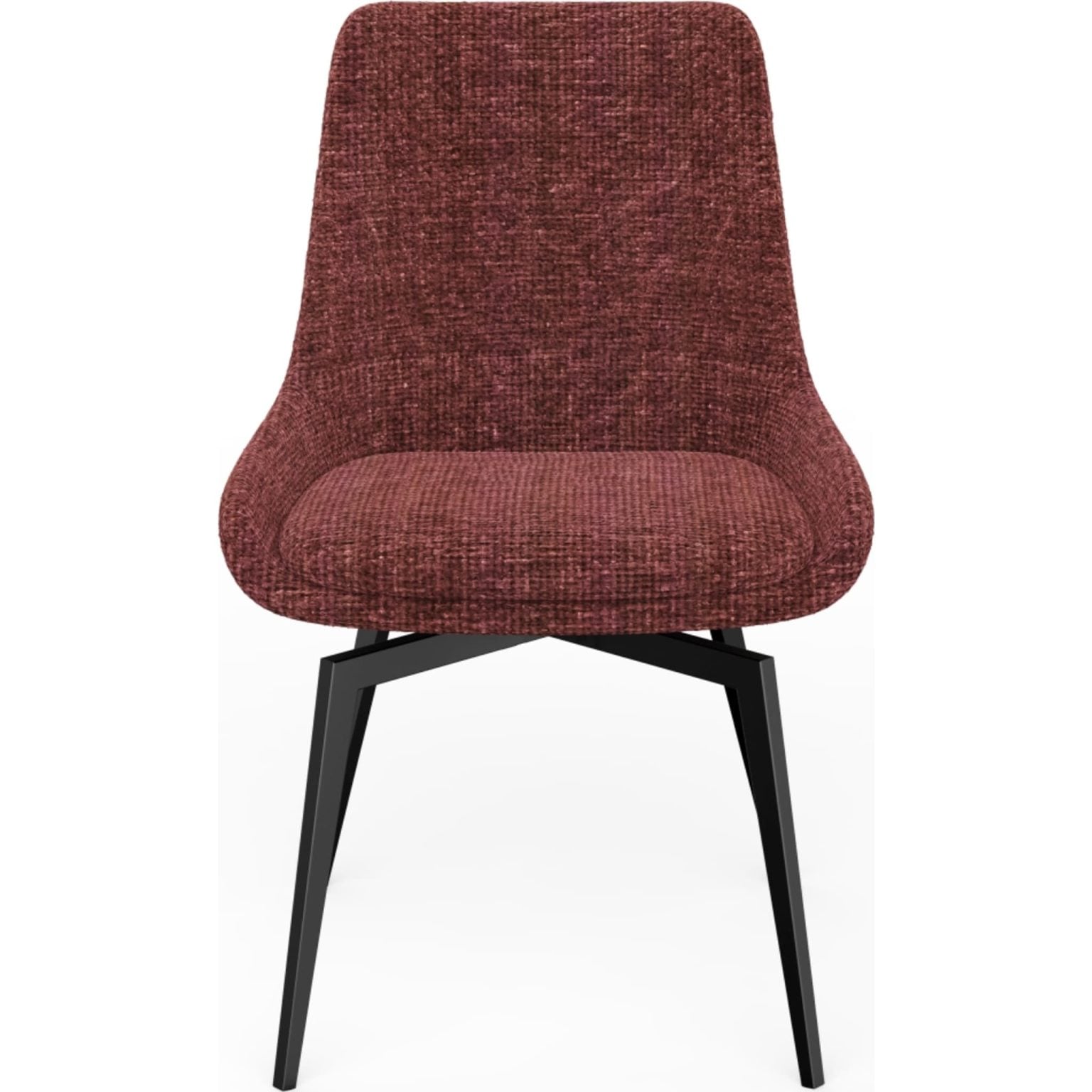 Alternative view of CEO 180 Degree Return Swivel Upholstered Dining Chair in Cherry