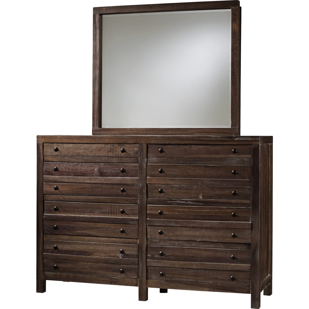 Townsend 8-Drawer Solid Wood Dresser in Java - lifestyle view