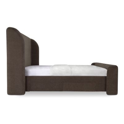 Sophia Storage Bed in Brown - angle view