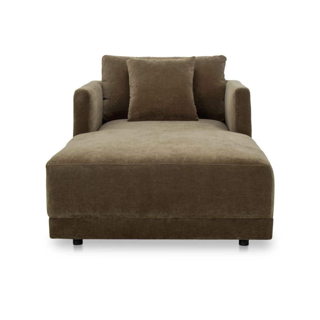 Bryn Chaise in Heritage Cedar Green - lifestyle hero view